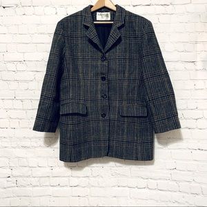 ✨BOGO✨ Vintage | Wool Plaid Coat